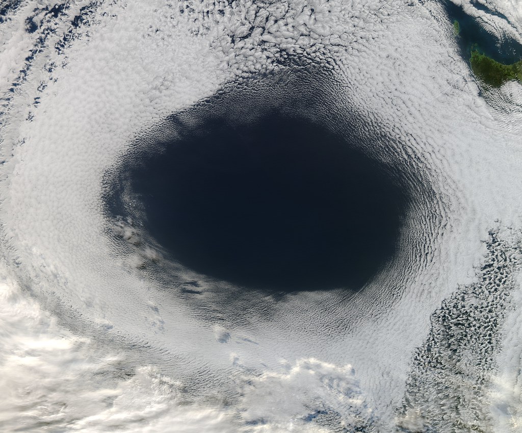 'Cloud Hole' Near Tasmania